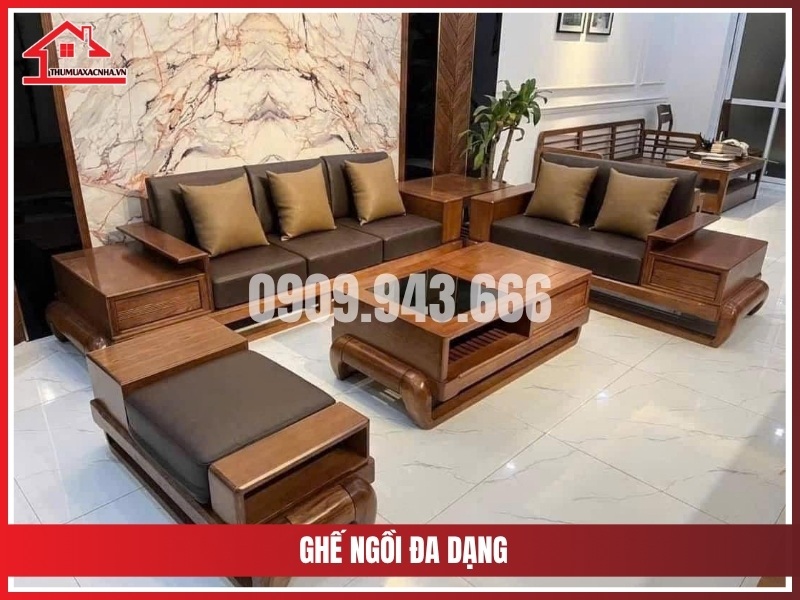 Ghế ngồi đa dạng