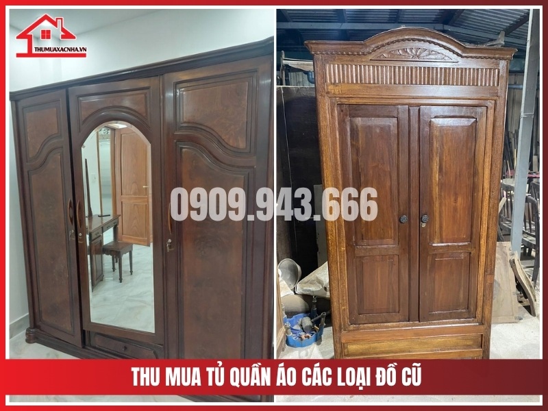 Thu mua tủ quần áo các loại đồ cũ thanh lý
